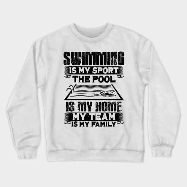 Swimming Swim Gift Crewneck Sweatshirt by Shiva121